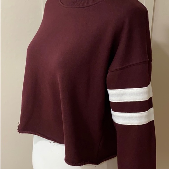 Forever 21 Cropped Varsity Sweater, Size S - Picture 4 of 5